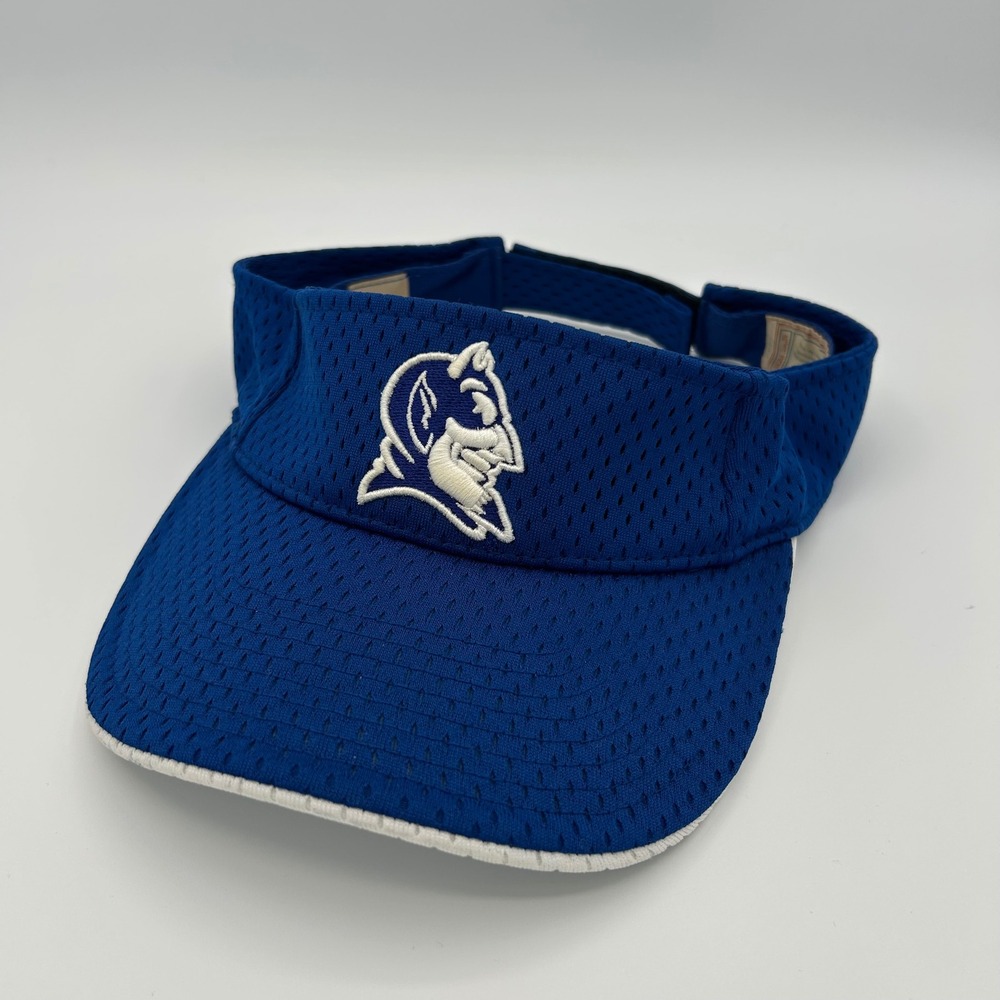 Duke Blue Devils Visor Mens OSFA‎ Blue Mesh Vintage Sportswear